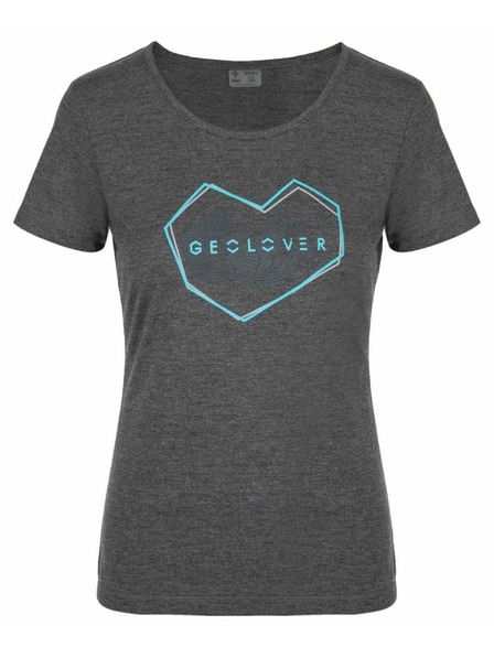 Kilpi Dunkelgraues Damen T-Shirt mit Aufdruck Kilpi Garove