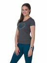 Kilpi Dunkelgraues Damen T-Shirt mit Aufdruck Kilpi Garove