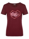 Kilpi Weinrotes Damen T-Shirt mit Aufdruck Kilpi Garove