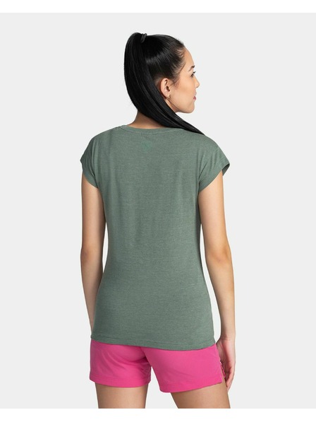 Kilpi Dunkelgrünes Damen Baumwoll T-Shirt Kilpi Promo
