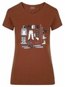 Kilpi Braunes Damen T-Shirt mit Aufdruck Kilpi Tornes