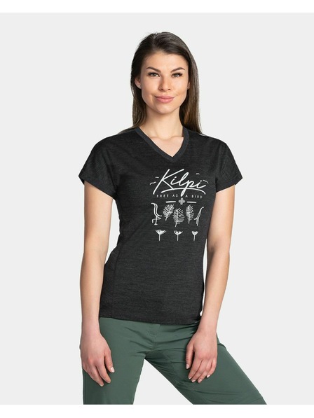 Kilpi Dunkelgraues Damen Sport T-Shirt Kilpi Merin