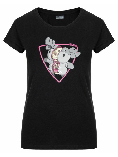 Kilpi Schwarzes Damen Baumwoll T-Shirt Kilpi Albion