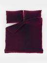 Kvalitex Satin-Französische verlängerte Bettwäsche LUXURY COLLECTION 1+2, 240x220, 70x90cm weinrot Kvalitex