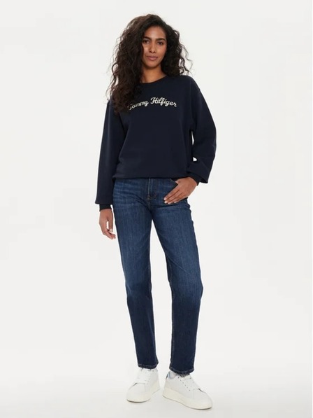 Tommy Hilfiger Damen Dunkelblau Vintage Pullover von Tommy Hilfiger