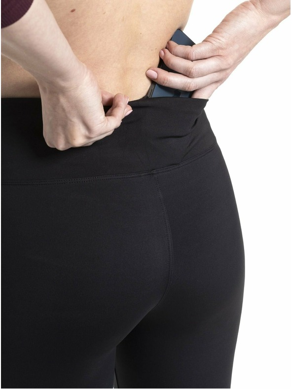 Meatfly Meatfly Damen Leggings Edna Dark Pink Logo | Rosa | Größe