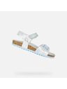Geox White Geox Adriel Girls Sandals