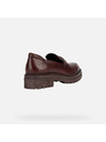 Geox Weinrote Damen-Mokassins Geox Iridea