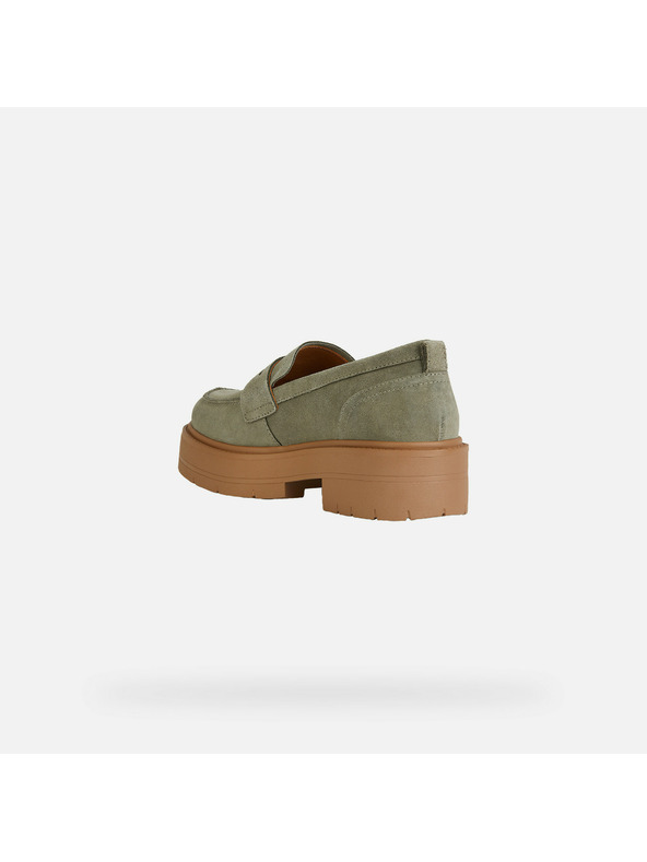 Geox Hellgrüne Damen-Mokassins Geox Spherica EC7