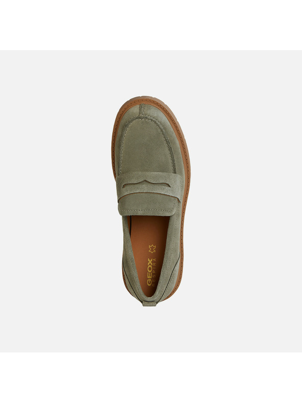 Geox Hellgrüne Damen-Mokassins Geox Spherica EC7