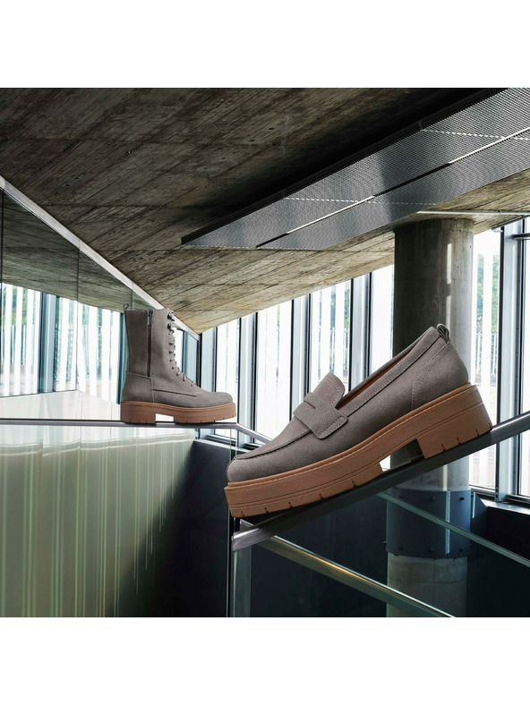 Geox Hellgrüne Damen-Mokassins Geox Spherica EC7