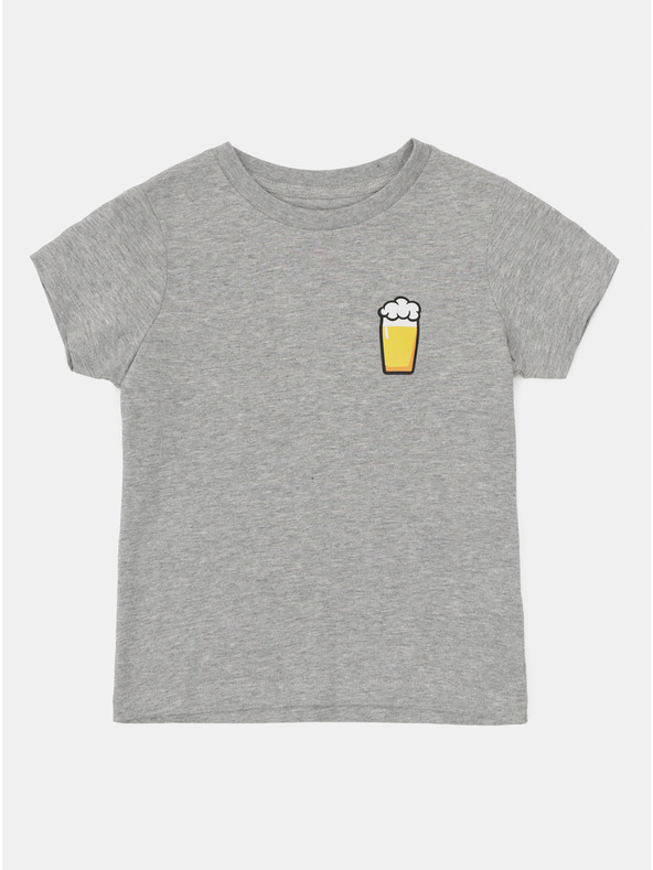 ZOOT.Original Graues Kinder T-Shirt ZOOT Kids Kleines Bier