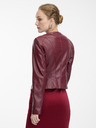 Orsay Weinrote Damen-Lederjacke ORSAY