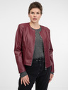 Orsay Weinrote Damen-Lederjacke ORSAY