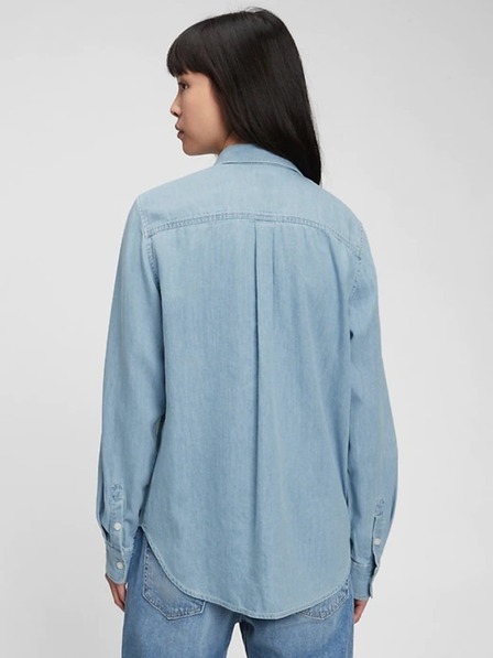 GAP Blaue Damenbluse Perfect Shirt