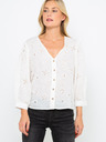 CAMAIEU Weiße romantische Bluse