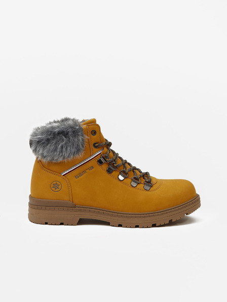 Sam 73 Senfgelbe Damen-Kunstfell-Winterstiefeletten SAM 73 Mantary