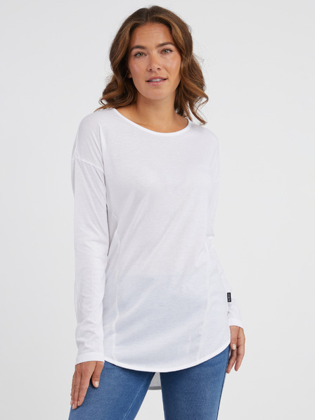 Sam 73 Weißes Damen-Langarm-T-Shirt SAM 73 Sherri