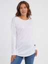 Sam 73 Weißes Damen-Langarm-T-Shirt SAM 73 Sherri