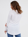 Sam 73 Weißes Damen-Langarm-T-Shirt SAM 73 Sherri
