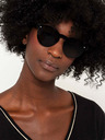 CAMAIEU Schwarze runde Sonnenbrille