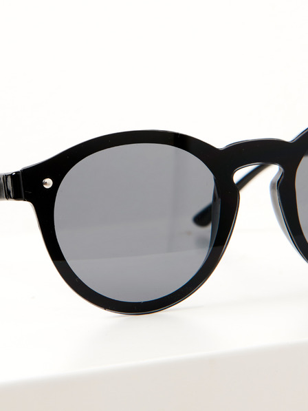 CAMAIEU Schwarze runde Sonnenbrille