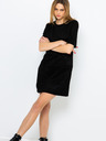 CAMAIEU Schwarzes Wildleder-Kleid