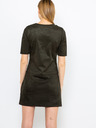 CAMAIEU Khaki Wildleder-Kleid