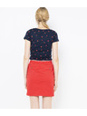 CAMAIEU Dunkelblau T-Shirt mit Kirsch-Print