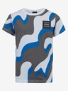 Sam 73 Graues und blaues gemustertes T-Shirt für Jungen SAM 73 Oscar