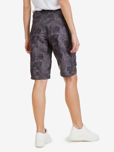 Sam 73 Dunkelgraue gemusterte Shorts für Damen SAM 73 Estella