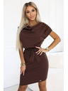 numoco ROXI Kleid mit asymmetrischem Rock und Gürtel
