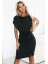 numoco ROXI Kleid mit asymmetrischem Rock und Gürtel