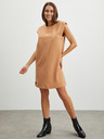 SIMPO Beigefarbenes Damen Simpo Weites Kleid