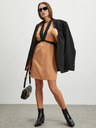 SIMPO Beigefarbenes Damen Simpo Weites Kleid