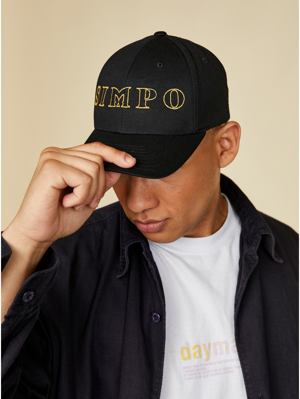 SIMPO Schwarze Unisex-Mütze Simpo Siluet