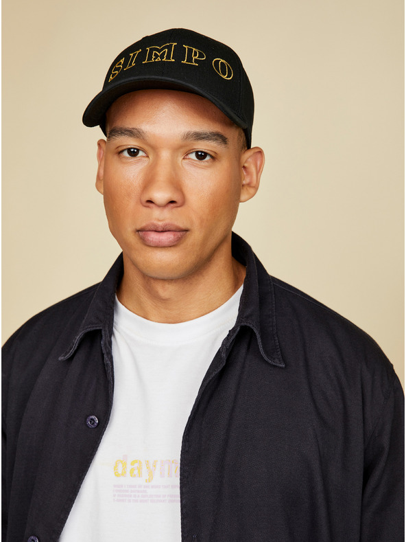 SIMPO Schwarze Unisex-Mütze Simpo Siluet