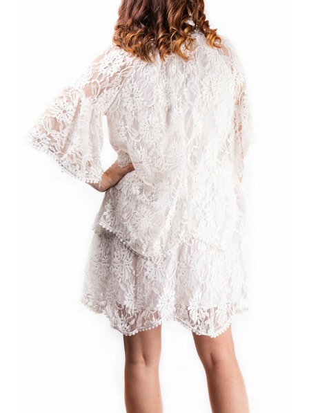SIMPO Lace Up Kleid