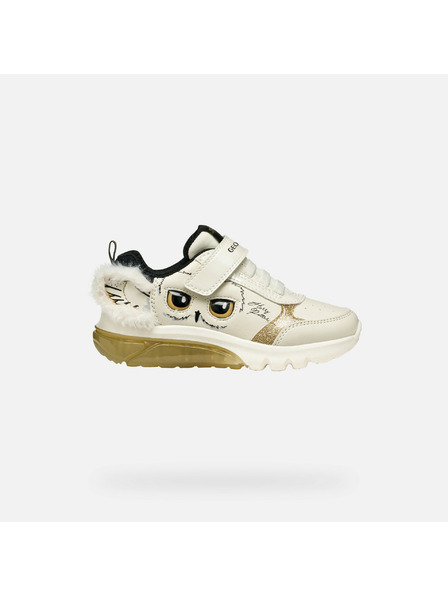 Geox Cremefarbene Geox Ciberdron Mädchen Sneaker