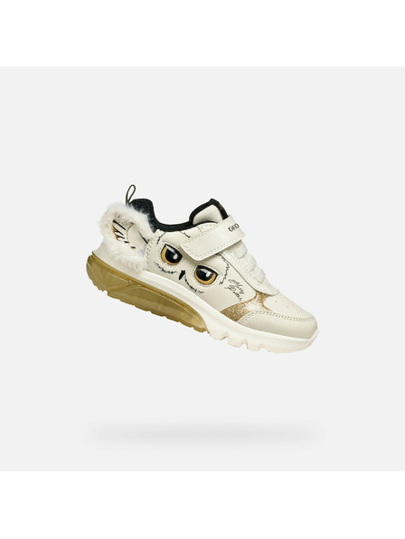 Geox Cremefarbene Geox Ciberdron Mädchen Sneaker