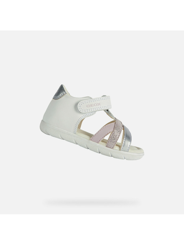 Geox Weiße Geox Alul Mädchensandalen