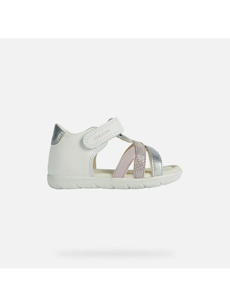 Geox Weiße Geox Alul Mädchensandalen