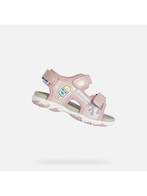 Geox Rosafarbene Geox Flaffee Mädchensandalen