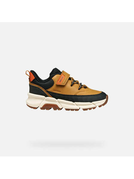 Geox Hellbraune Jungen-Sneaker Geox Flexyper Plus
