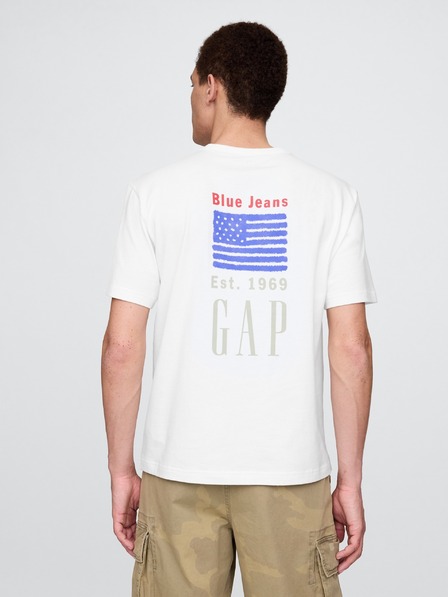 GAP Damen-T-Shirt mit Logo Americana GAP