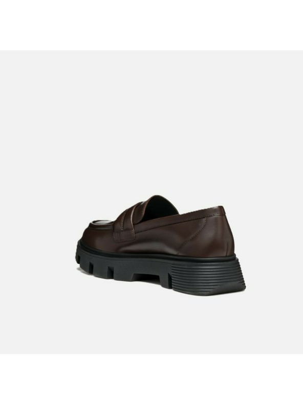 Geox Dunkelbraune Damen-Mokassins Geox Vilde