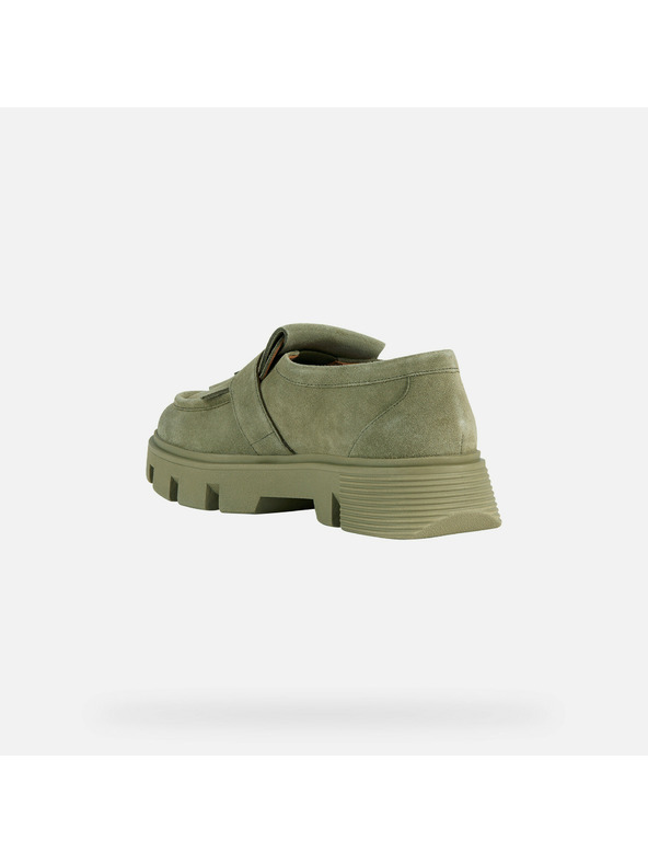 Geox Hellgrüne Damen-Mokassins Geox Vilde