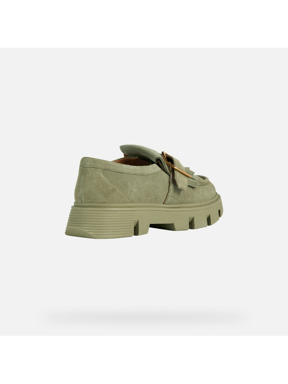 Geox Hellgrüne Damen-Mokassins Geox Vilde