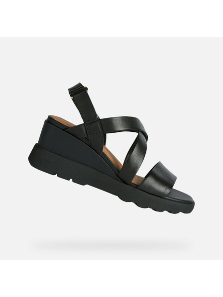 Geox Schwarze Damen-Sandalen Geox Spherica EC6