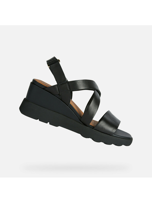 Geox Schwarze Damen-Sandalen Geox Spherica EC6